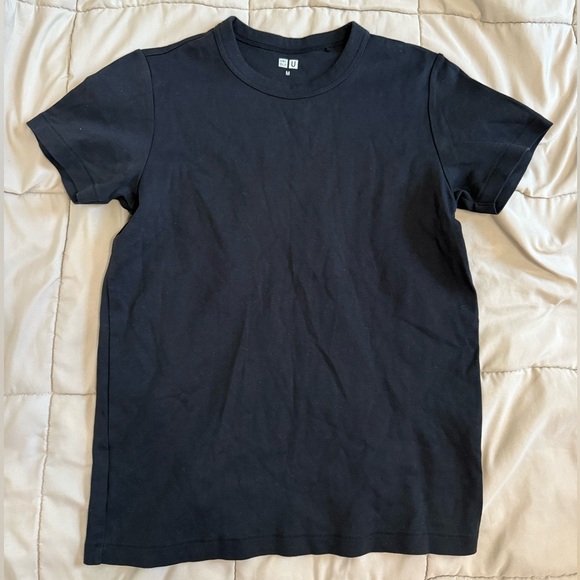 Uniqlo Tops - UNIQLO Black Crew Neck T-Shirt